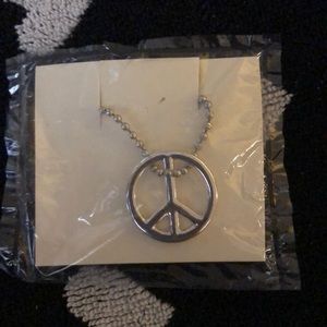 Peace sign necklace